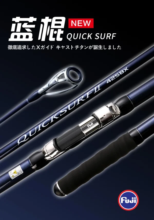 new madmouse quick surf 4.25m/4.05m bx 3 section fuji parts spiral x carbon surf fishing rod sinker 100 300g surf spinning rods