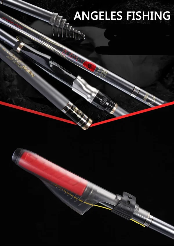 rock fishing rod carbon ultra light ultra hard sliding float shore throwing rod set ceramic guide ring spiral reel seat 6.3m