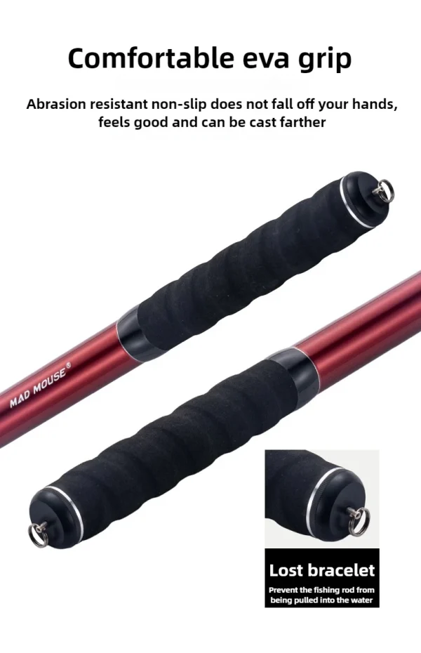 surf fishing rod 4.2m carbon ultra hard sea fishing long throw rod fuji guide ring fuji reel seat sandy beach throwing rod