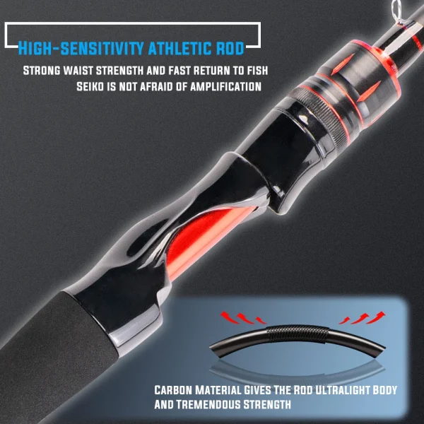 sounsi m power spinning/casting hard frp soft hand fishing rod 1.8/1.98m outdoor accessories for stream freshwater