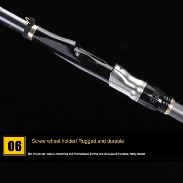 rock fishing rod carbon ultra light ultra hard sliding float shore throwing rod set ceramic guide ring spiral reel seat 6.3m