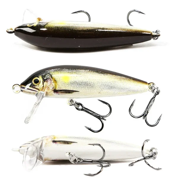 b&u sinking minnow wobblers fishing lures for bass perch pike trout lure and hard bait jerkbait for perch fishing tackle