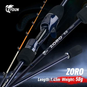 leydun zoro super light fishing rods 145cm 58g tianium tip cuttlefish fishing casting rod squid boat fishing