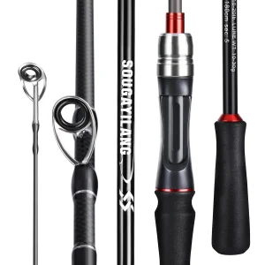 sougayilang spinning/casting fishing rod power m carbon fiber rod pole 5/6 sections travel fishing pole fishing tackle pesca