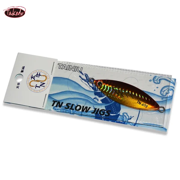 takedo tn03 20g 30g 40g saltwater lead vertical metal fishing jig artificial bait 3d eyes offshore deep sea fishing jigging lure