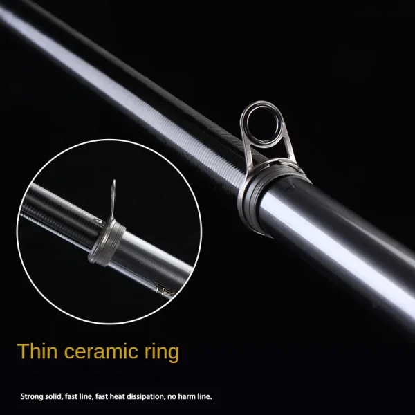 rock fishing rod carbon ultra light ultra hard sliding float shore throwing rod set ceramic guide ring spiral reel seat 6.3m