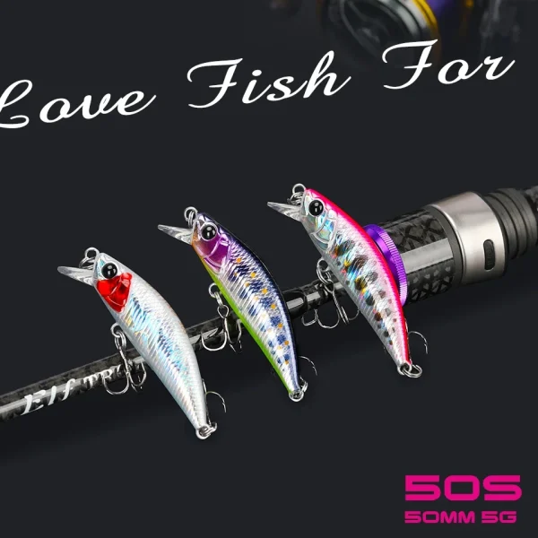 tsurinoya 50mm 5g 50s sinking minnow fishing lure intruder trout artificial hard baits jerkbait long casting stream tackle
