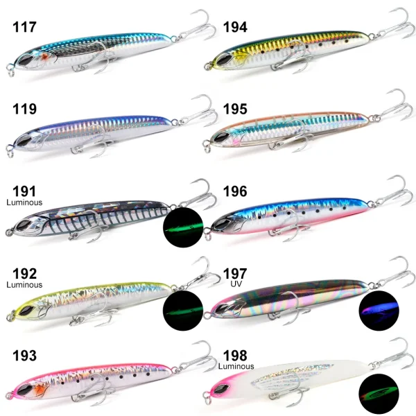 noeby stickbait heavy sinking pencil 115mm 64g 130mm 81g fishing lure artificial hard baits for sea bass tuna fishing lures