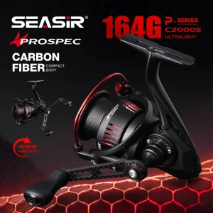 seasir p series prospec carbon fiber spining reel 9kg max drag 8+1bb 5.2:1/6.2:1 freshwater saltwater fishing reel