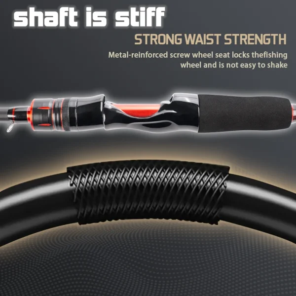 sounsi m power spinning/casting hard frp soft hand fishing rod 1.8/1.98m outdoor accessories for stream freshwater