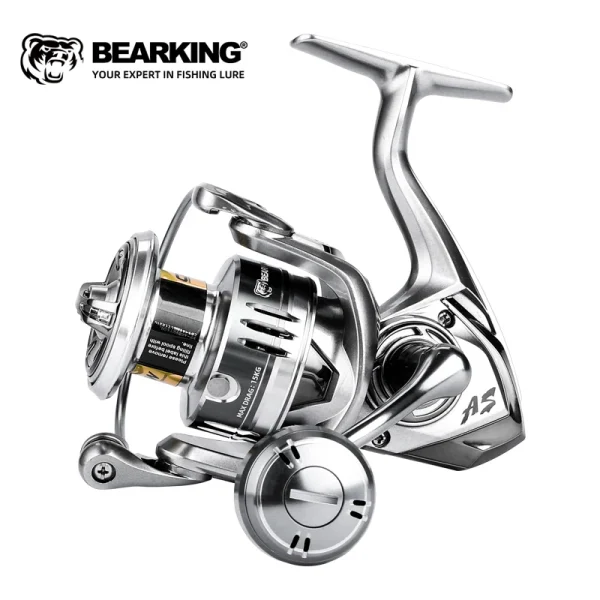 bearking brand new arrival saltwater fishing reel spinning 1000 6000 9+1bb 5.2:1 max drag 10 20kg water proof reels