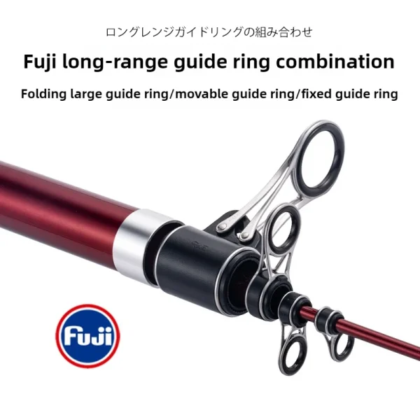 surf fishing rod 4.2m carbon ultra hard sea fishing long throw rod fuji guide ring fuji reel seat sandy beach throwing rod