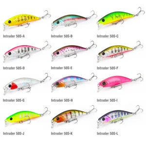 tsurinoya 50mm 5g sinking minnow fishing lure intruder 50s trout artificial jerkbait hard bait pike wobbler stream crankbait