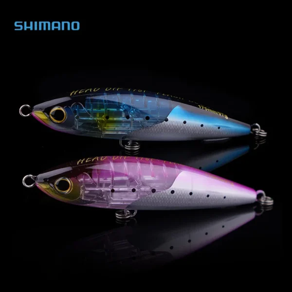 new original shimano bait ocea head dip xu t17te water surface bait sea fishing lure bait large pencil bait 175f flash boost
