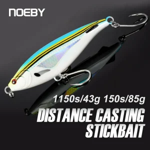 noeby sinking pencil fishing lure 115mm 43g 150mm 85g long casting,artificial hard bait for sea bass tuna,stickbait fishing lure