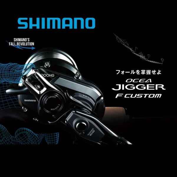 2019 new original shimano saltwater jigging fishing reel ocea jigger f custom 1000hg 1001hg 1500hg 1501hg 2000nrhg 2001nrhg
