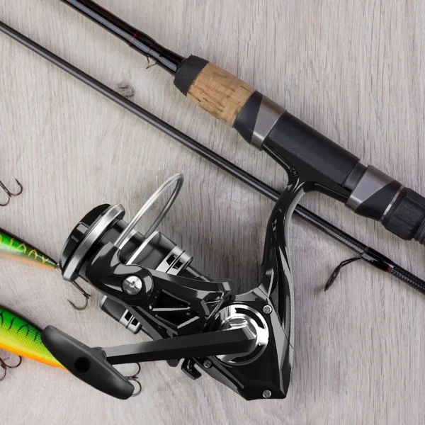metal spinning reel all purpose fishing spinning reel 5.2:1 gear ratio 8/10/12kg max drag for saltwater and freshwater fishing