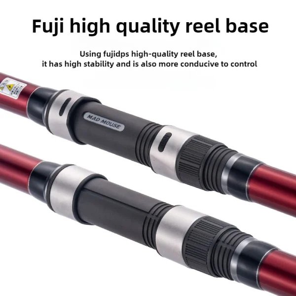 surf fishing rod 4.2m carbon ultra hard sea fishing long throw rod fuji guide ring fuji reel seat sandy beach throwing rod