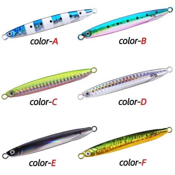 jig shore jigging spoon casting drag 7g 10g 14g 17g 21g 30g 40g seabass lure artificial bait fishing gear