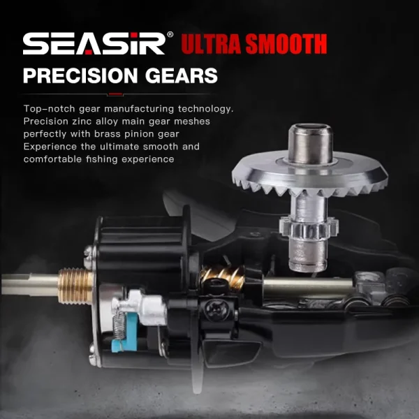 seasir p series prospec carbon fiber spining reel 9kg max drag 8+1bb 5.2:1/6.2:1 freshwater saltwater fishing reel