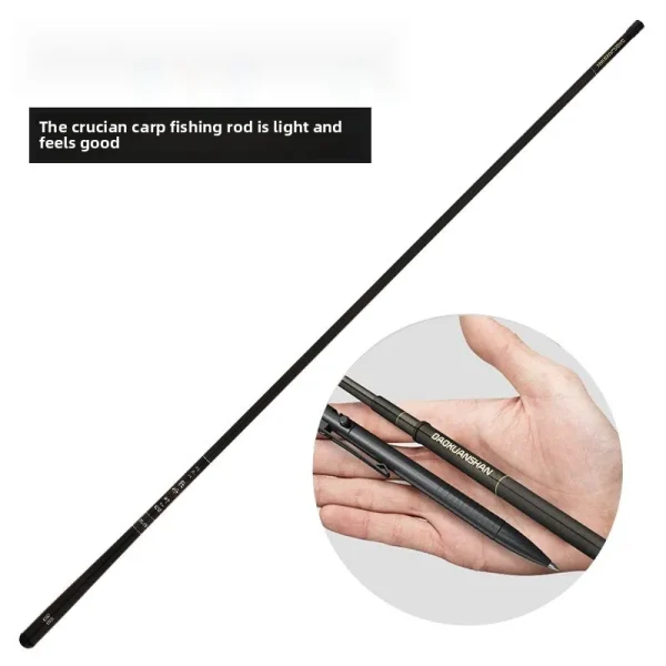 ‌ultra light thin hardness fishing rod 28/19 tonality carbon fiber hand pole portable stream platform fishing rod carp angli