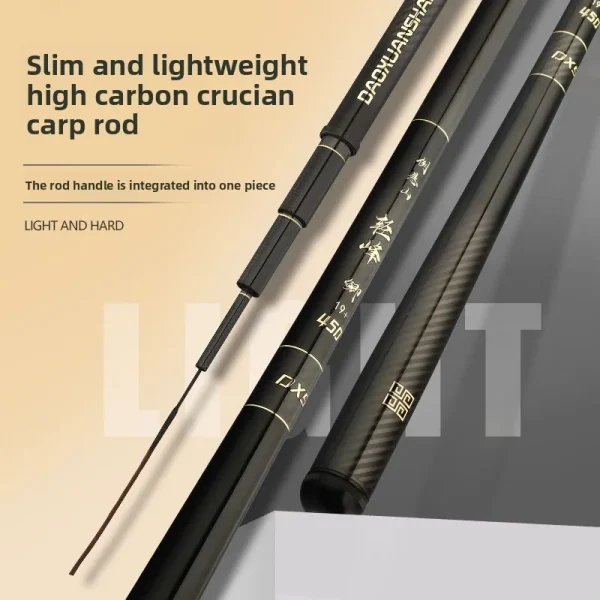 ‌ultra light thin hardness fishing rod 28/19 tonality carbon fiber hand pole portable stream platform fishing rod carp angli