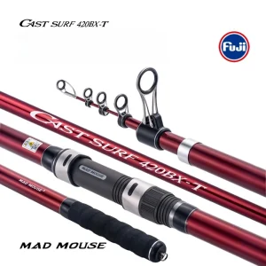 surf fishing rod 4.2m carbon ultra hard sea fishing long throw rod fuji guide ring fuji reel seat sandy beach throwing rod