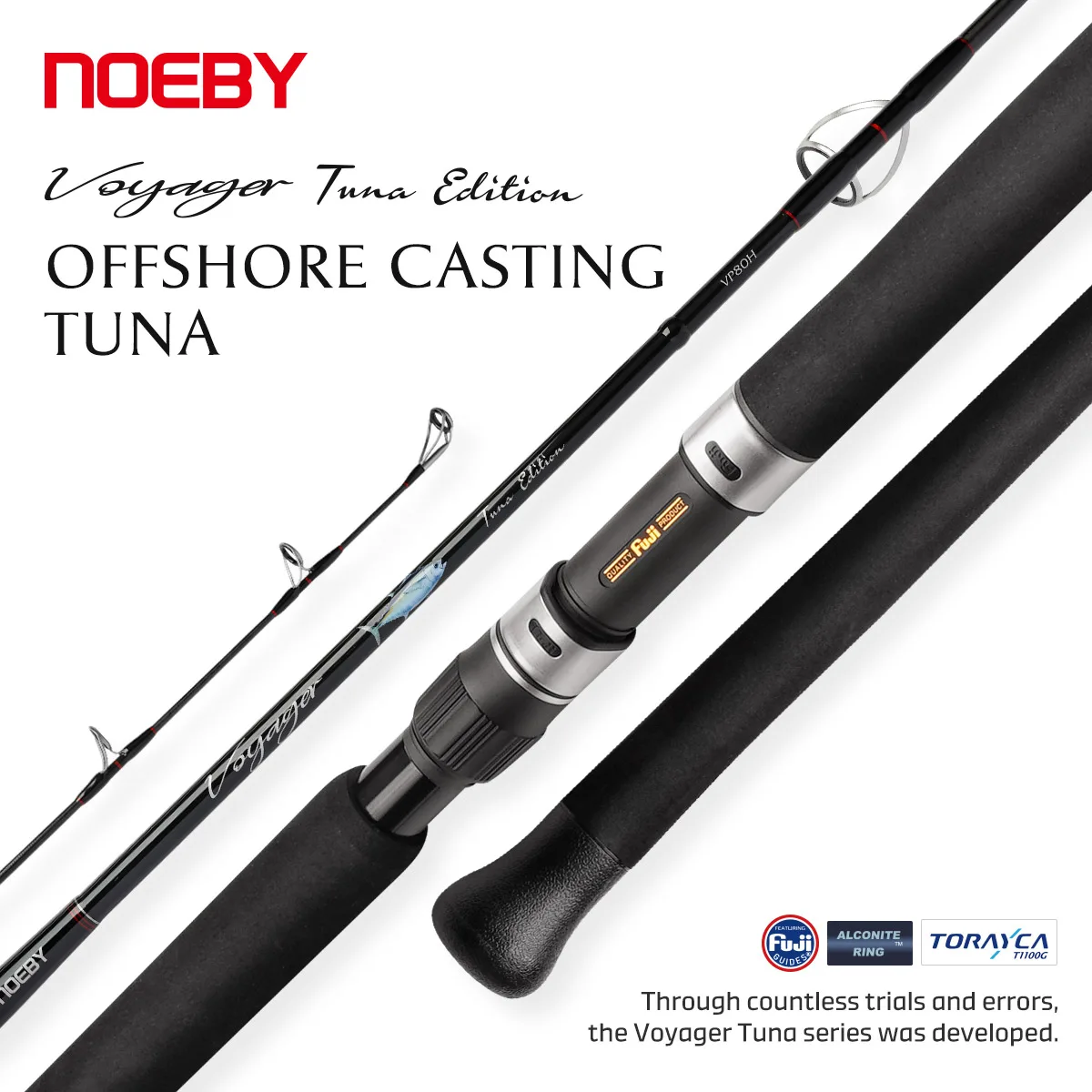 NOEBY VOYAGER Tuna Edition Fishing Rod 2.43m 2.31m H XH Power Fuji Torayca Max Drag 30kg Big Game Offshore Casting Fishing Rods
